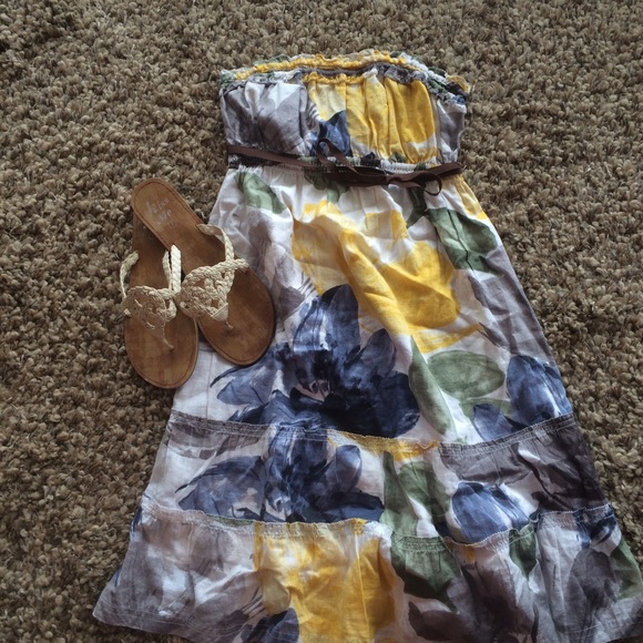 Layered Abercrombie and Fitch Floral Dress