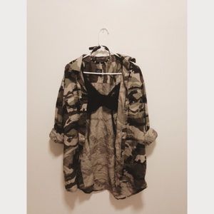 Faded Glory Oversized Camo Shirt