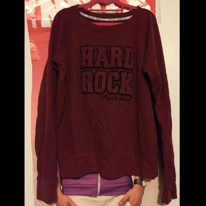 Hard Rock Cafe Maroon Crewneck