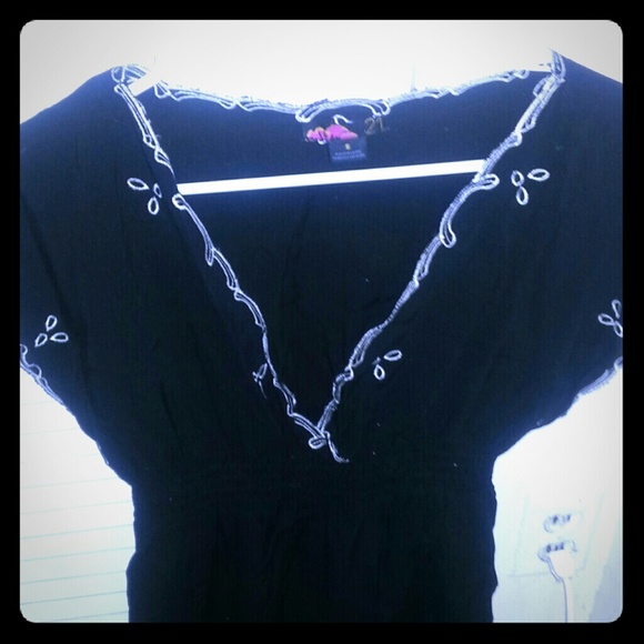 black blouse