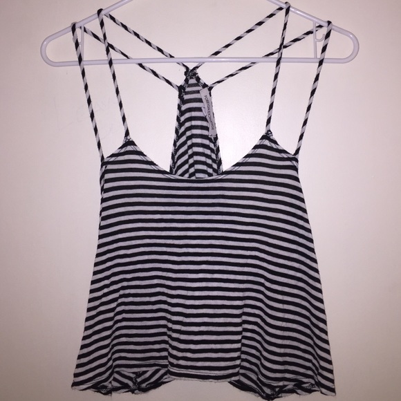 Summer striped crop top