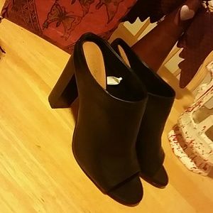 Black Heel Mules