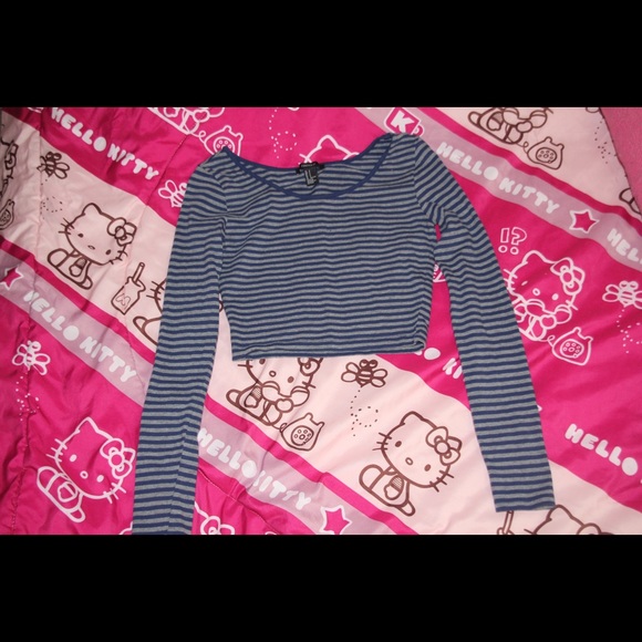 forever 21 long sleeve crop top - Picture 2 of 3