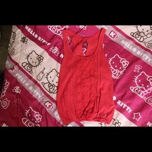 hollister floral tank