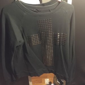 cross studs sweater