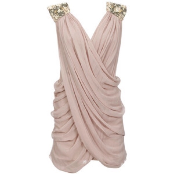 French Connection Silk embellished shoulder dress - Picture 4 of 4