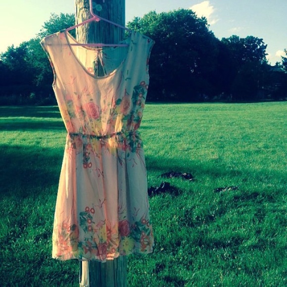 Floral chiffon dress