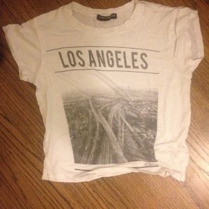 Brandy Melville Los Angeles crop top
