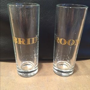 Bride and Groom shot glasses