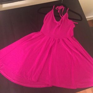 American Apparel Large Fuchsia Skater Dress
