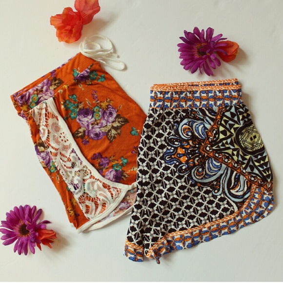 THE AURORA CO. orange blossom shorts - Picture 2 of 2
