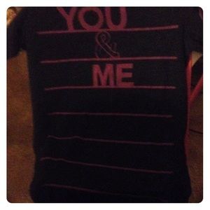 A couple shirt, You&Me pink,black