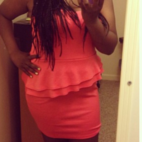 coral dress