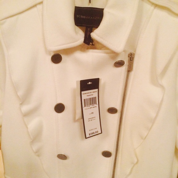 BCBGMaxAzria Jackets & Blazers - Off white long coat