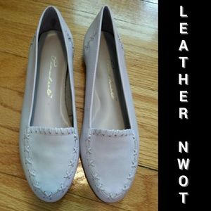 NWOT Flats, Leather Shoes, Pale Pink