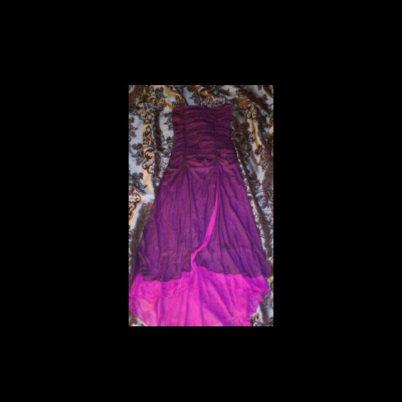 A purple and pink dress . - Picture 1 of 3