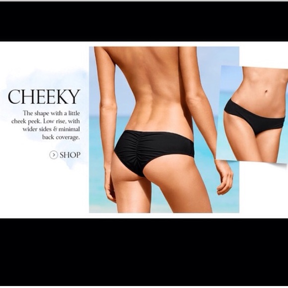 Small Victoria's Secret Cheeky Black Bikini Bottom