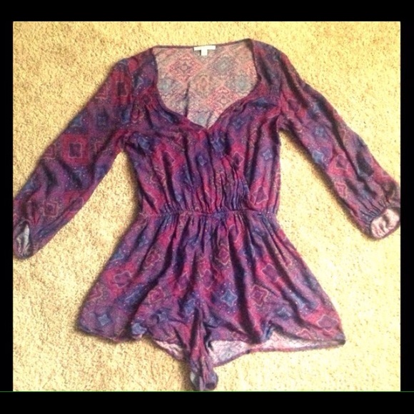 Bohemian romper! Worn once, very flattering