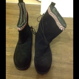 TOMS suede boots! Worn once!