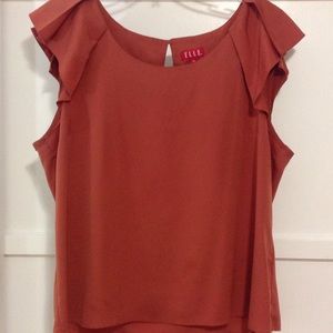 Blouse color terracota