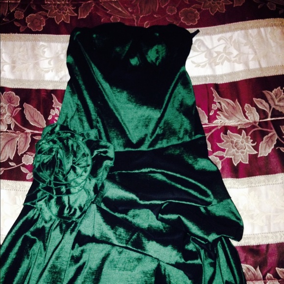 Dark Short Emerald Dress