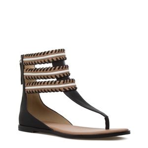 Hana Black Sandals by Jonev