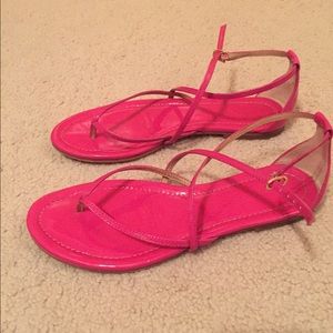 JCrew patent leather sandals