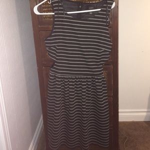 Adorable striped black and white dress
