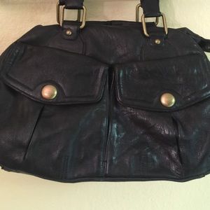 Linea Pelle Black Shoulder Bag