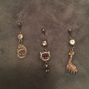 Dangly belly button rings !