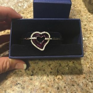 Pink heart Swarovski bracelet