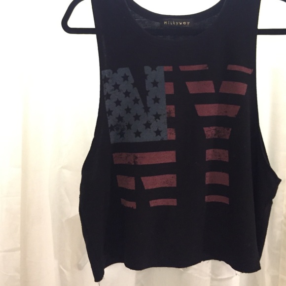 Black crop top