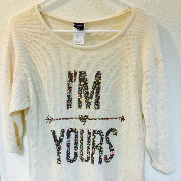 Juniors M light weight sweater top