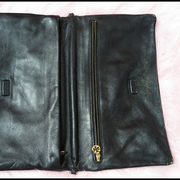 Tory Burch Bags - Tory Burch Croc-Embossed Patent Clutch Tory Burch Bags - Tory Burch Croc-Embossed Patent Clutch