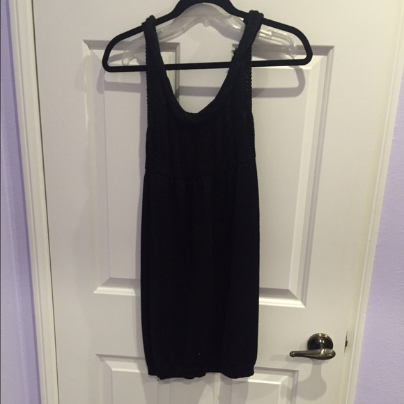 Black sweater dress