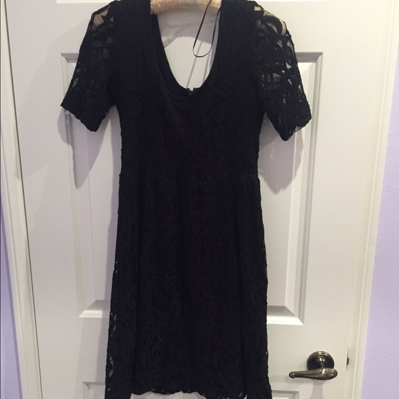 Black laced dress
