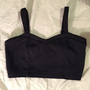 Black crop top / bralette