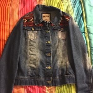 tribal denim jacket