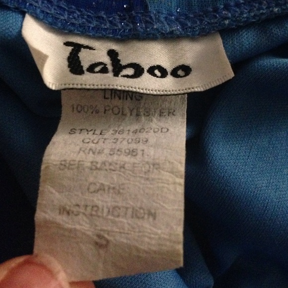 Blue sparkly dress - Picture 2 of 2