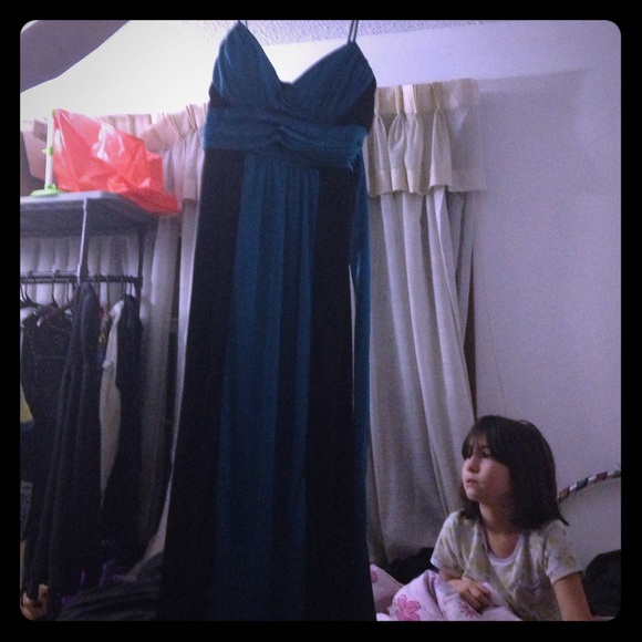Black and teal dress - Picture 1 of 2