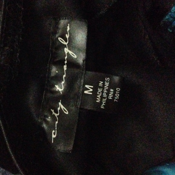 Black and teal dress - Picture 2 of 2