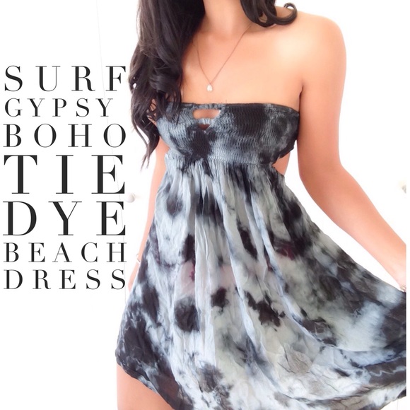 Surf gypsy  Dresses & Skirts - Surf Gypsy Boho Tie Dye Beach Dress