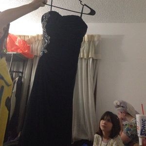 Navy blue prom dress