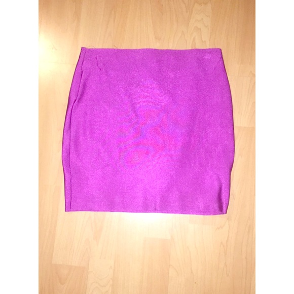 Purple mini bandage skirt