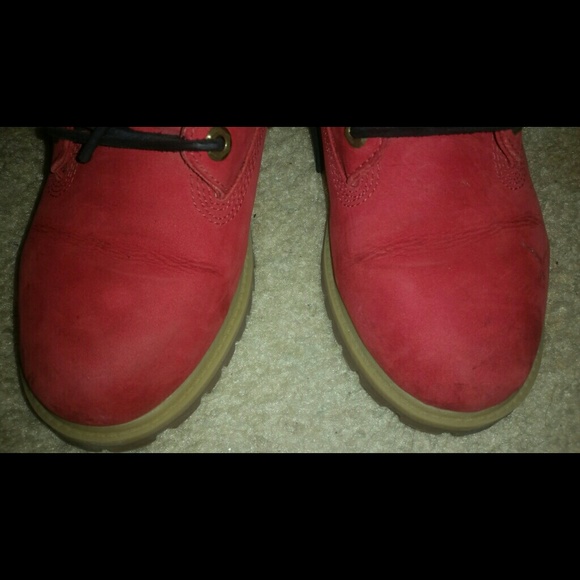 Timberland | Shoes | Red Tims 55 In Boys | Poshmark