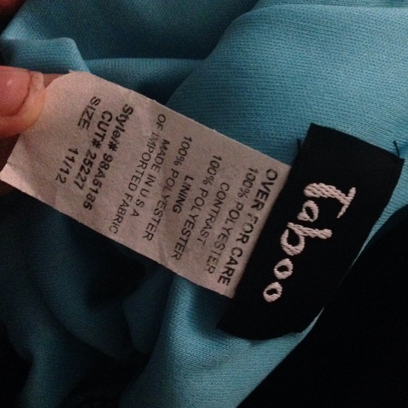 Blue and black dress - Picture 2 of 2