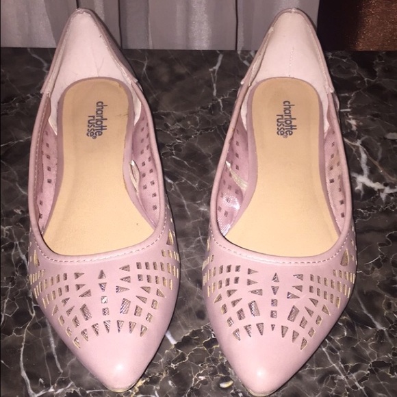 Dusty Rose point flats