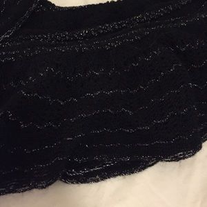 Black sparkly infinity scarf