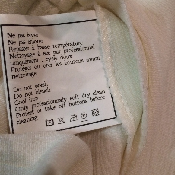 ❌SOLD❌ CHANEL High Waisted White Slacks Pants - Picture 4 of 4