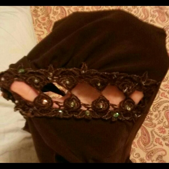 ***SLOLD***Brown halter top - Picture 2 of 3